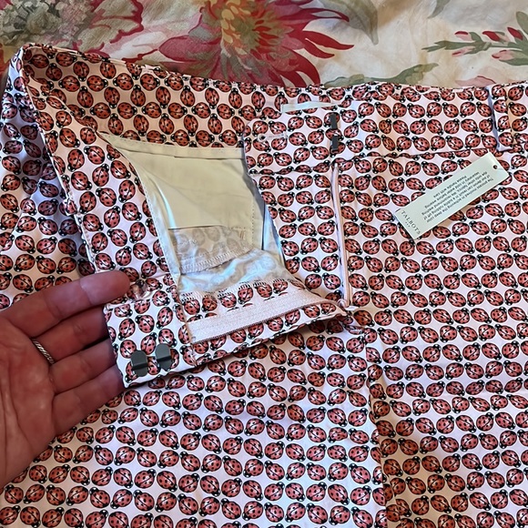 TALBOTS Size 10 Lady Bugs Cotton Spandex FlatFront 5-pk Preppy Golf  $69 NEW - Picture 8 of 14